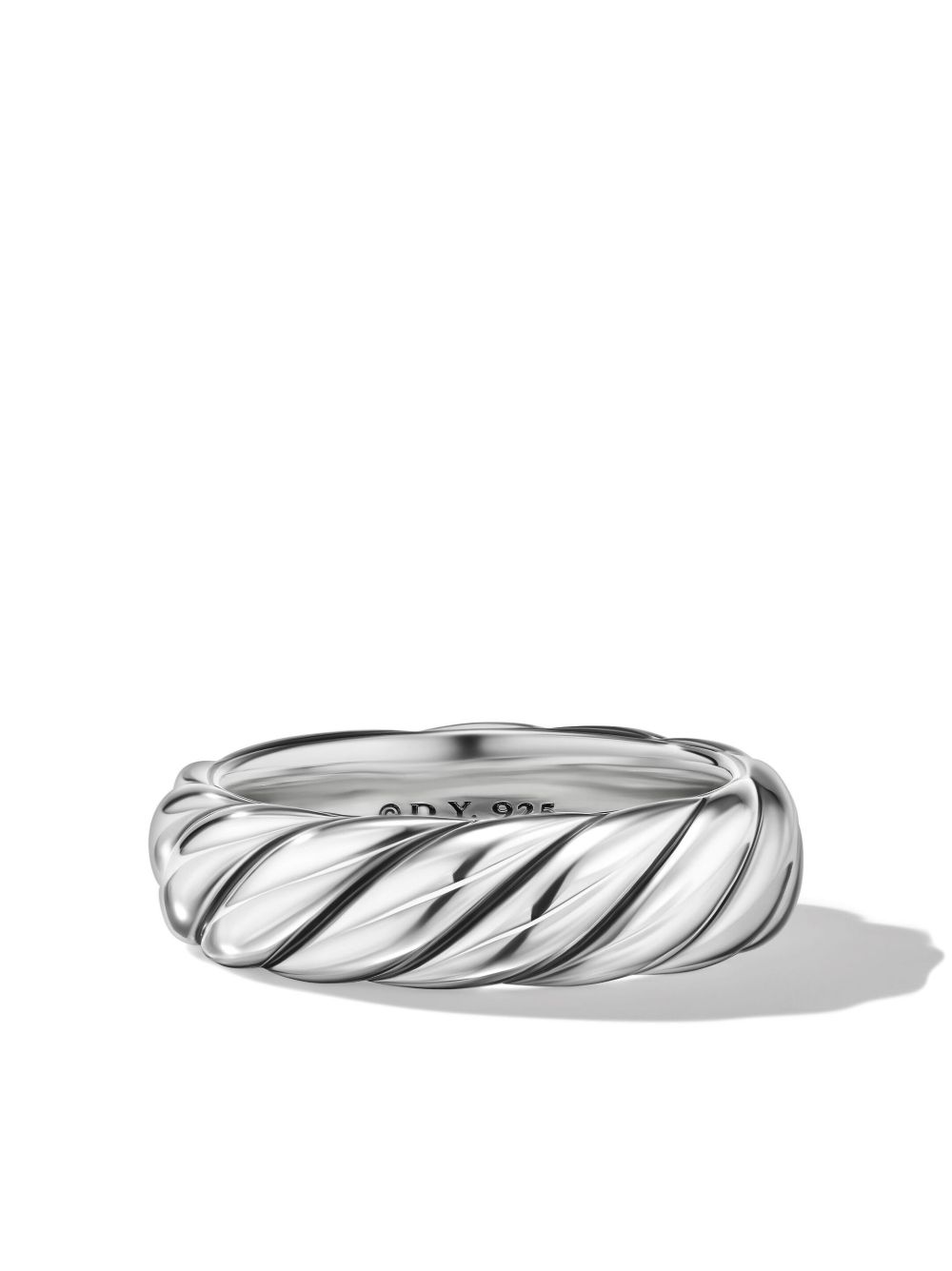 David Yurman Cable 纯银指环戒指 （6毫米 ） - 银色