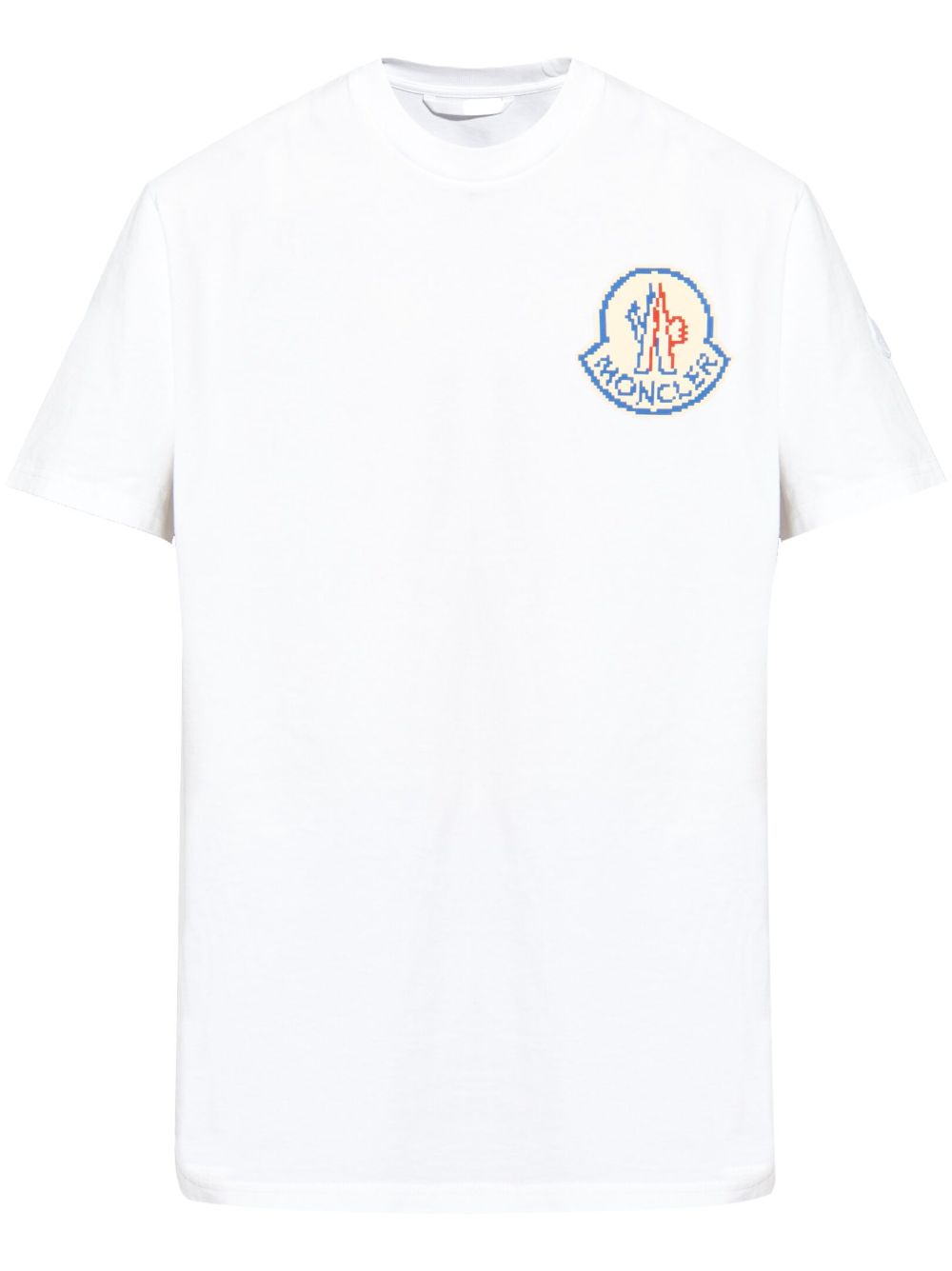 Moncler logo印花棉T恤 - 白色