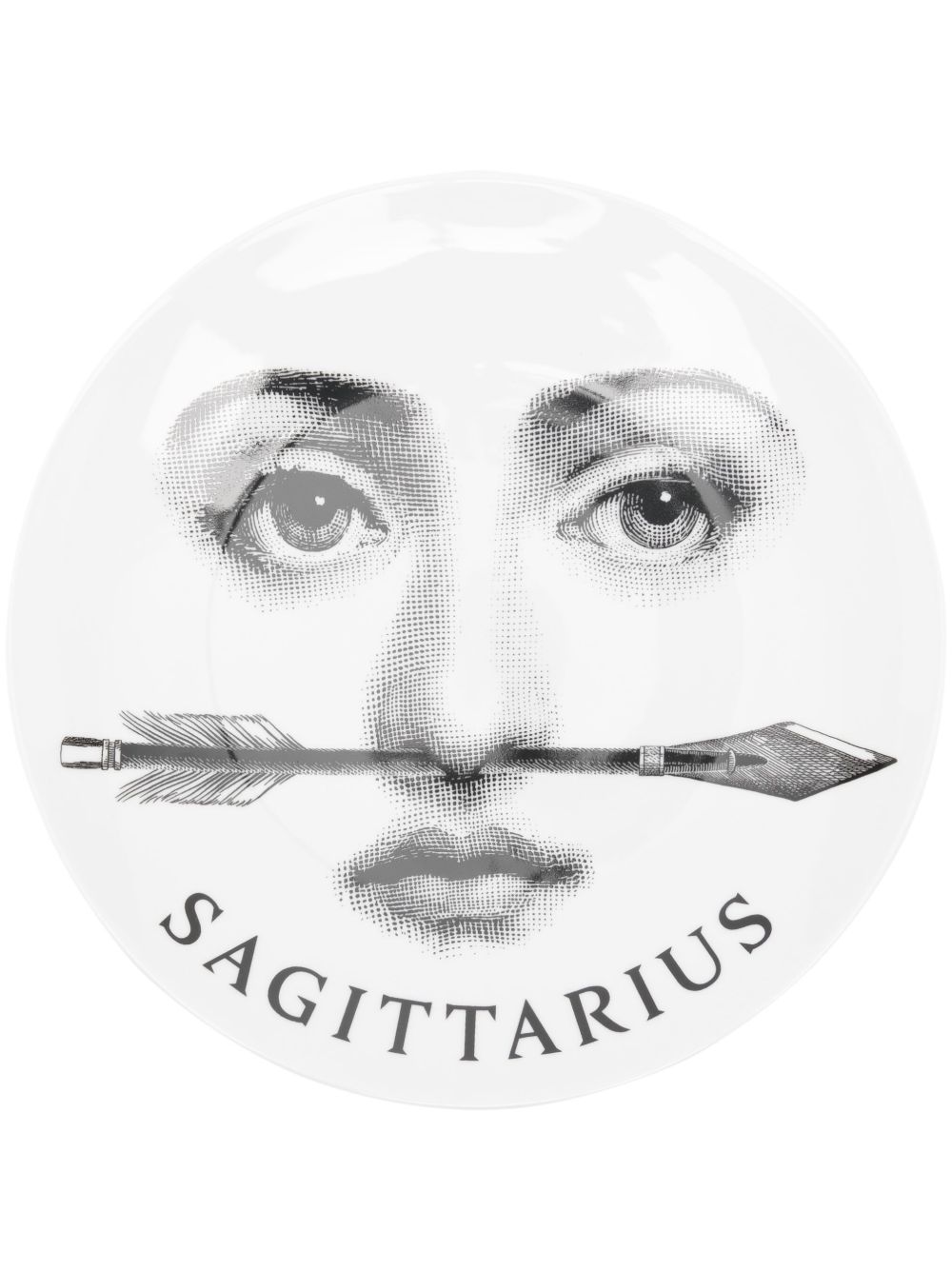 Fornasetti Tema e Variazioni n.356 Sagittarius 壁饰盘（26厘米） - 白色