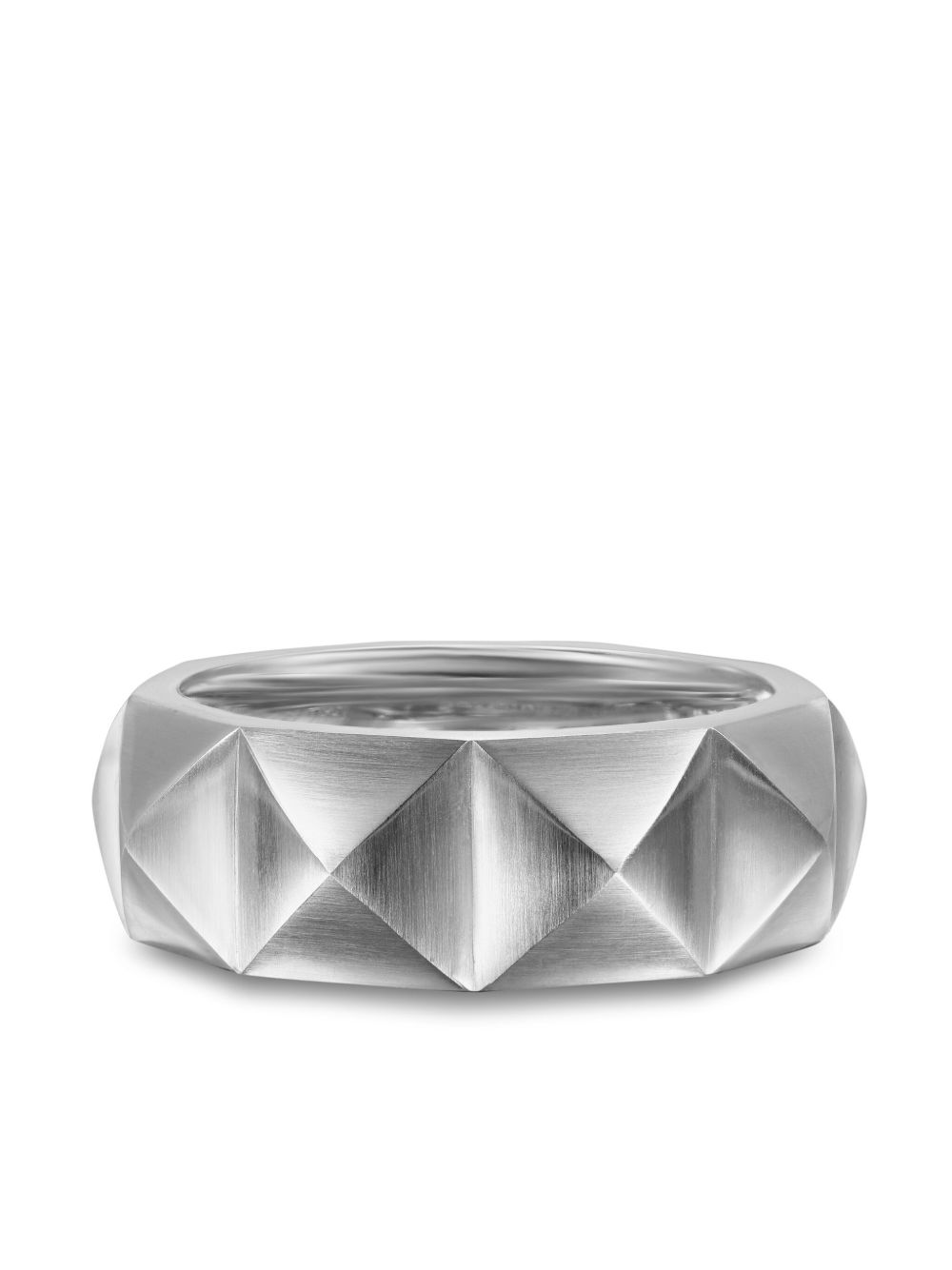 David Yurman Chevron 图章戒指 - 银色