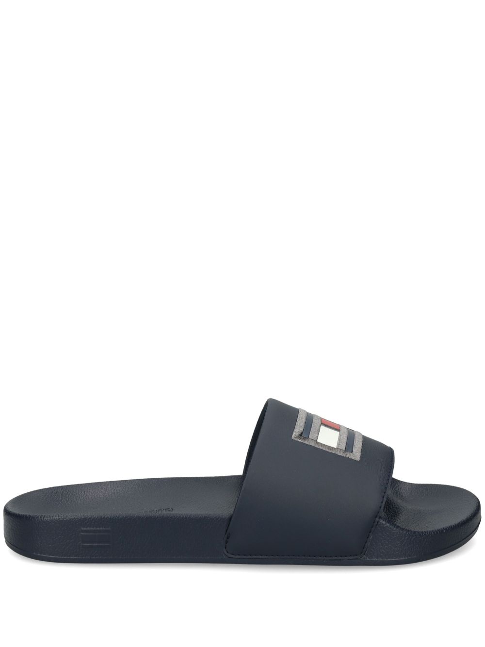 Tommy Hilfiger logo贴花人字拖 - 蓝色