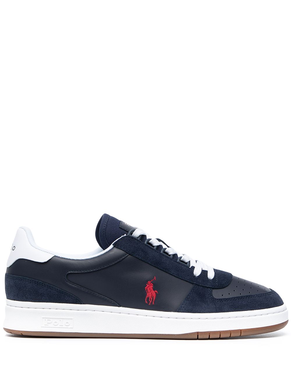 Polo Ralph Lauren Court 绒面皮边饰板鞋 - 蓝色