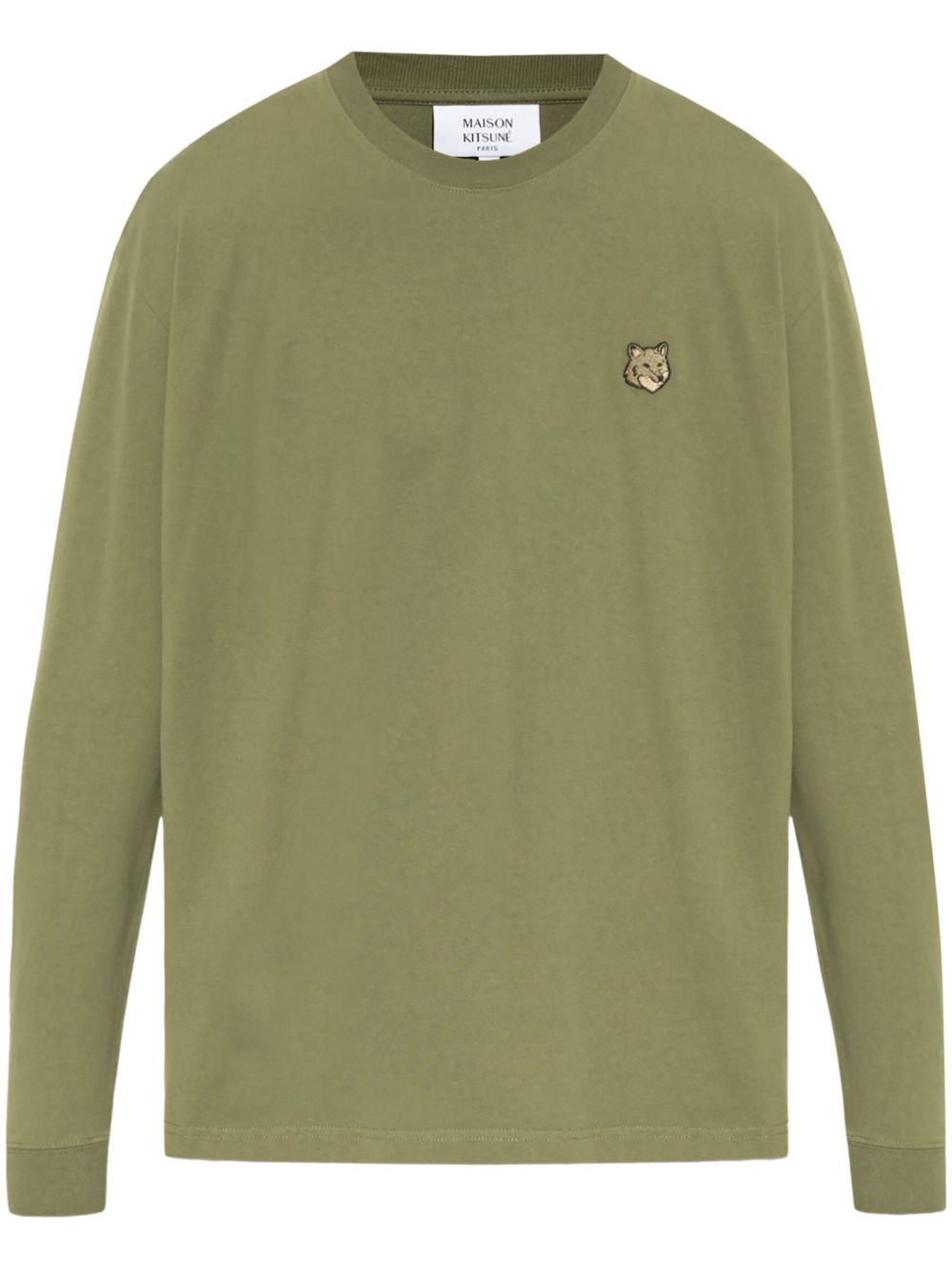 Maison Kitsuné Fox Head 贴花卫衣 - 绿色