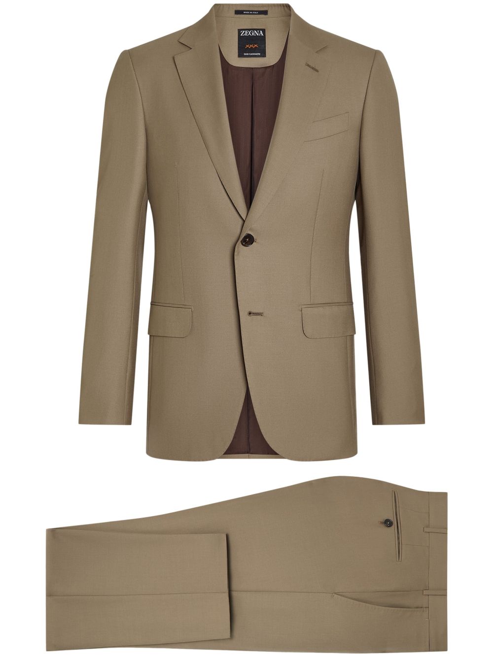 Zegna 经典西装套装 - 中性色