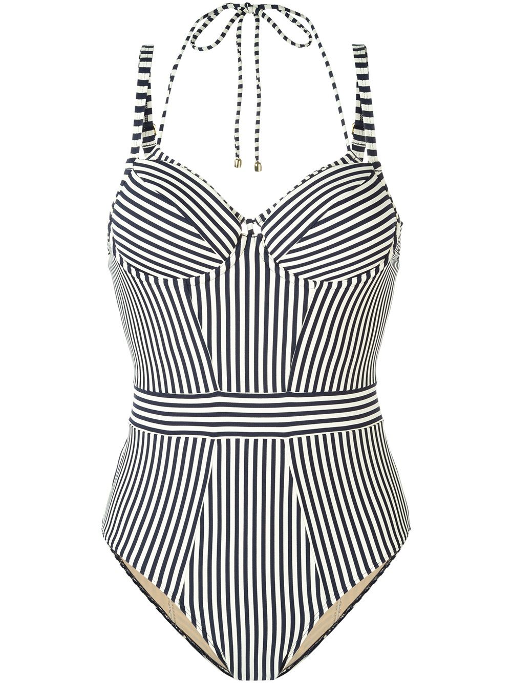 Marlies Dekkers 'Holi Vintage'深V领连体泳装 - 蓝色
