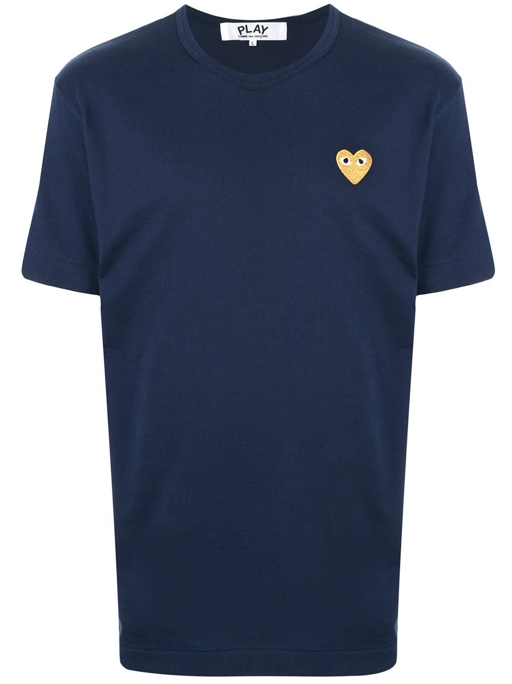 Comme Des Garçons Play logo刺绣T恤 - 蓝色