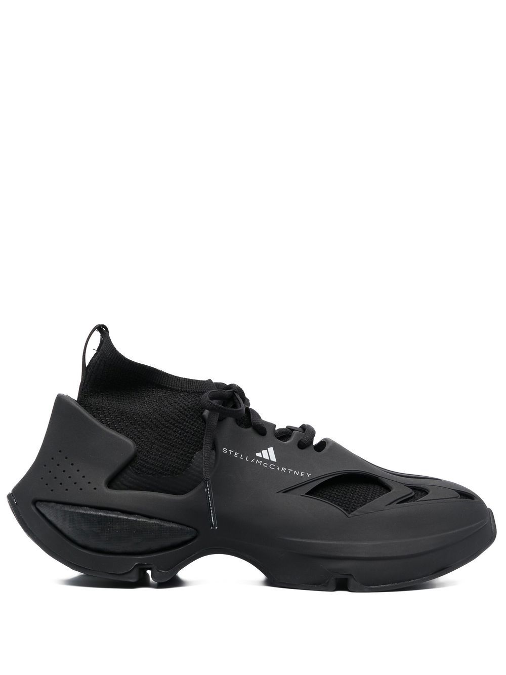 adidas by Stella McCartney Tonal Caged Knit Runner 运动鞋 - 黑色