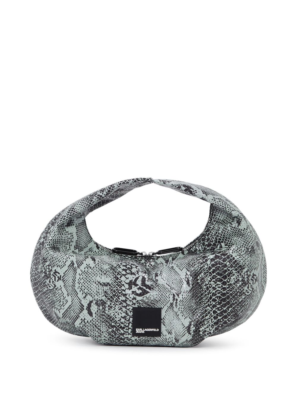 Karl Lagerfeld Jeans Sophie 仿仿蛇皮手提包 - 灰色