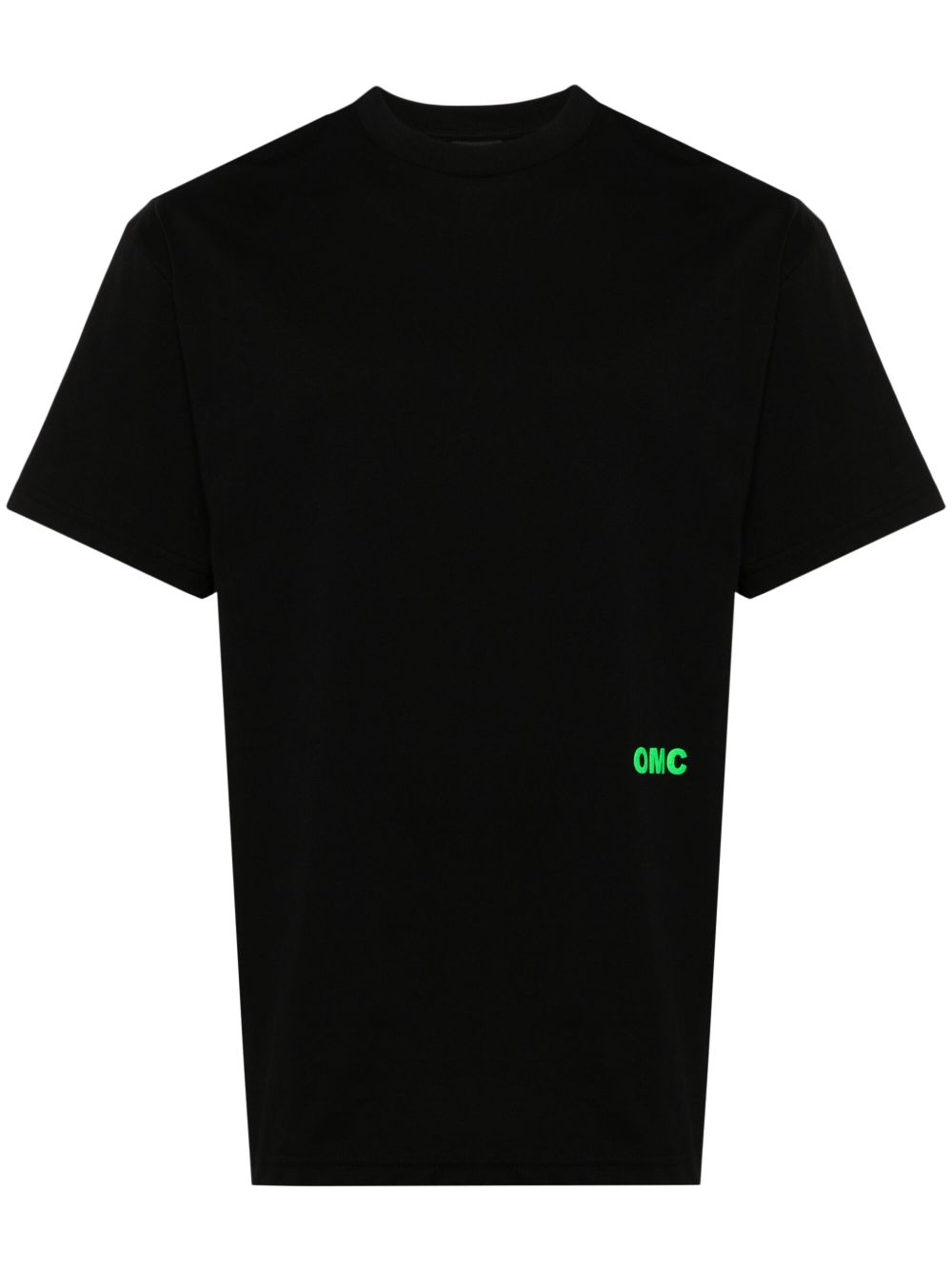 Omc logo印花棉T恤 - 黑色