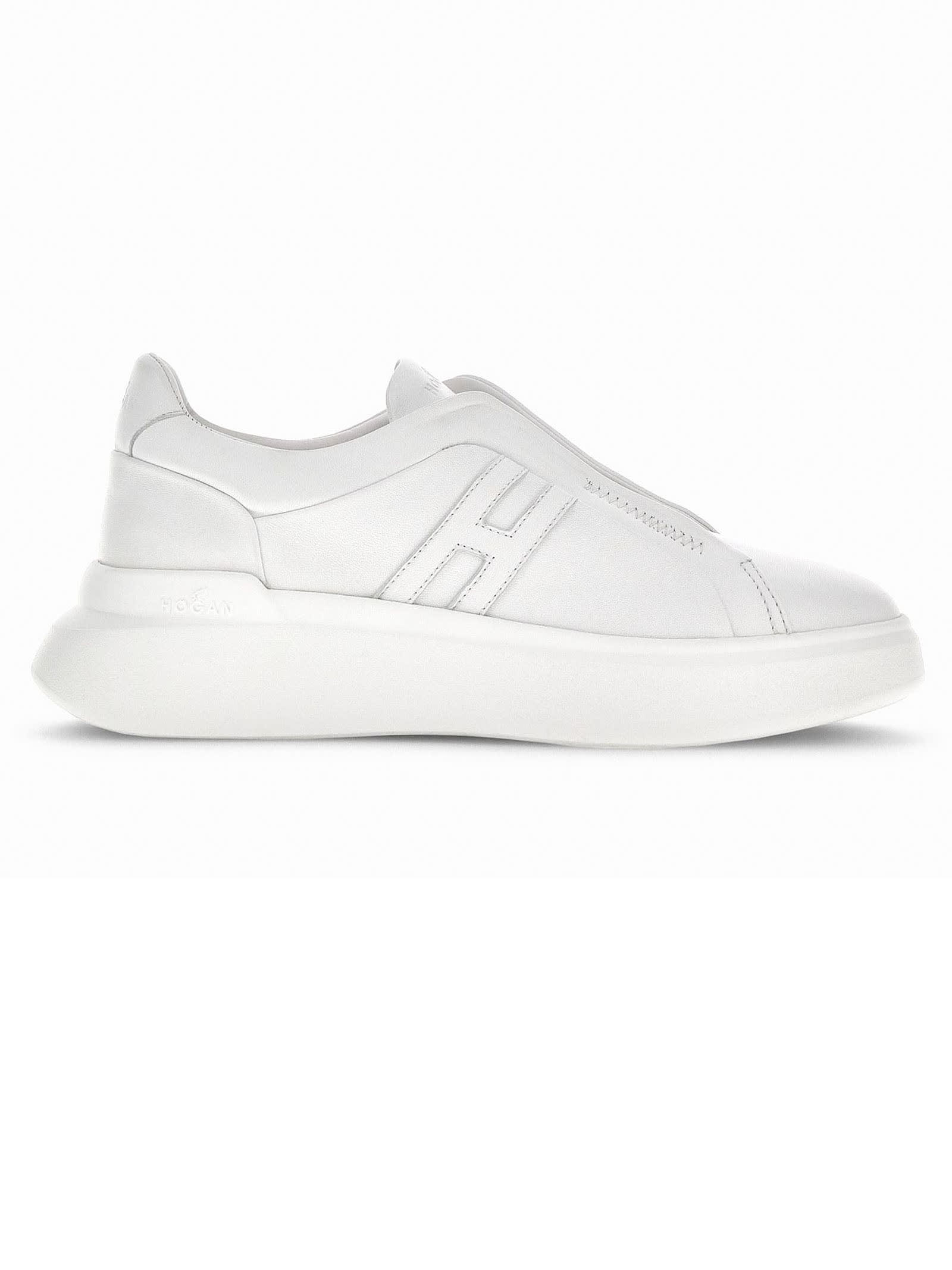 Hogan Slip-on Sneakers In Leather