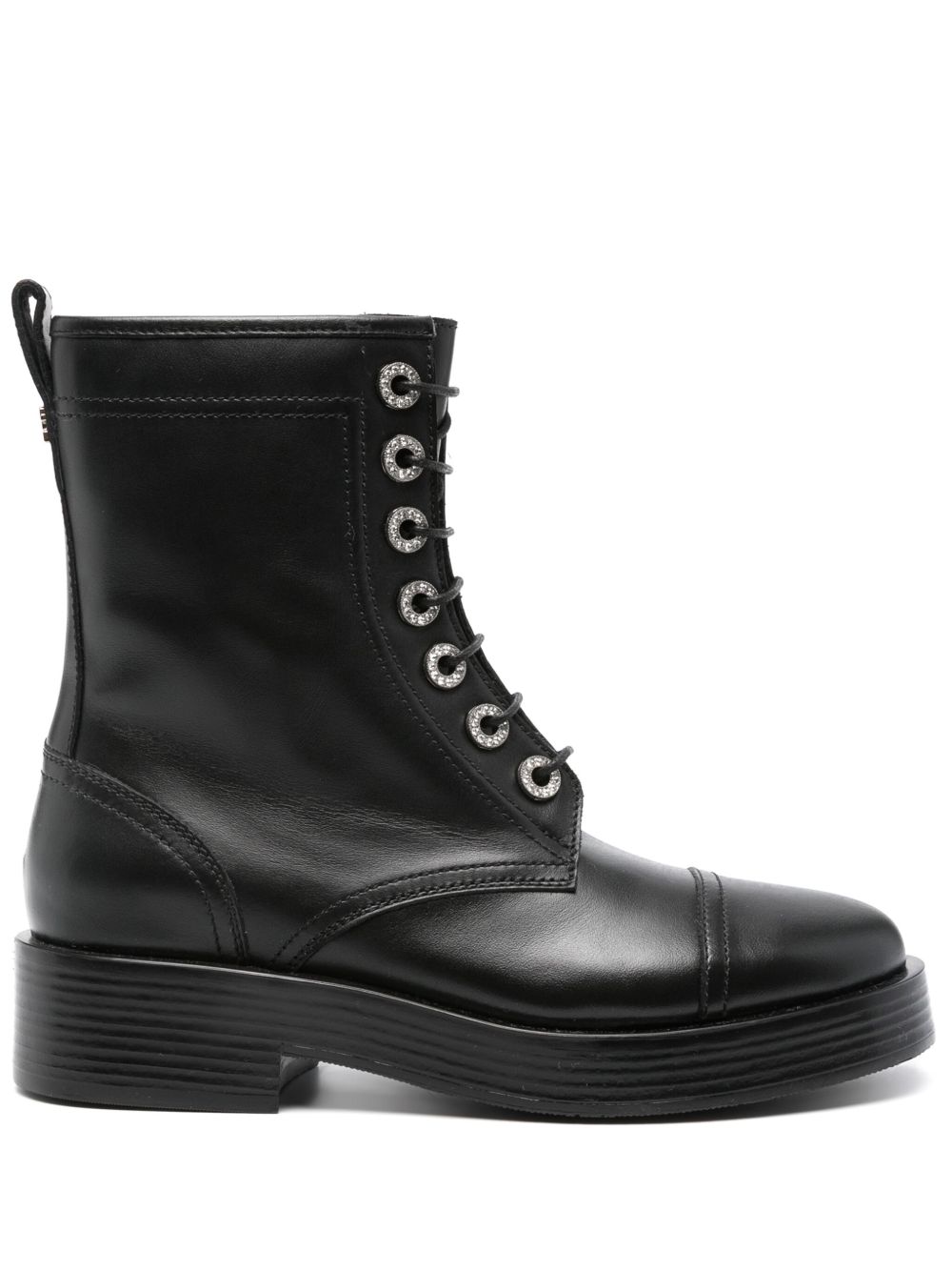 Casadei 及踝皮靴 - 黑色