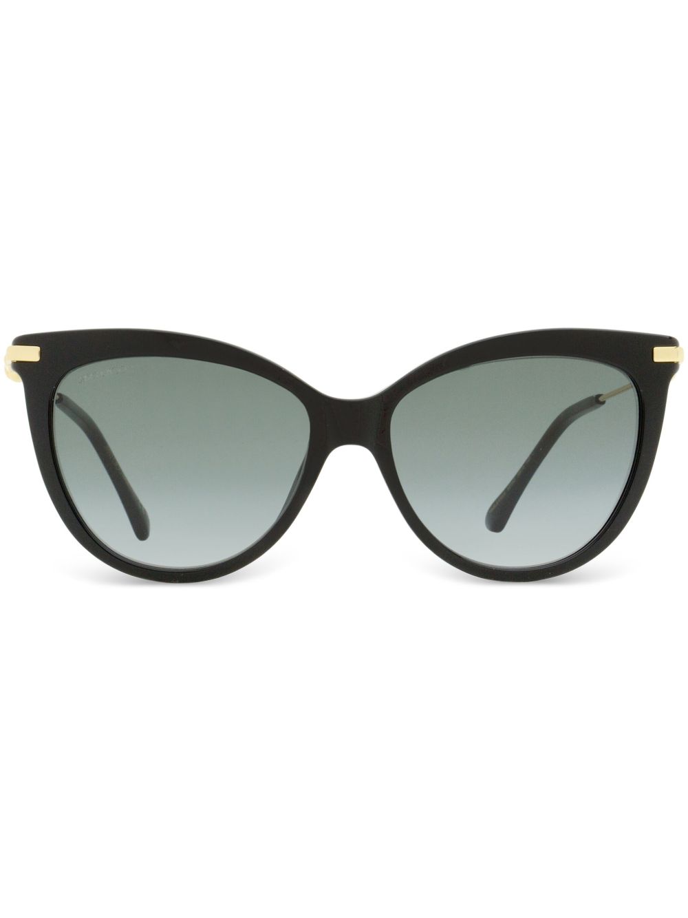 Jimmy Choo Eyewear Tinsley 猫眼框太阳眼镜 - 黑色