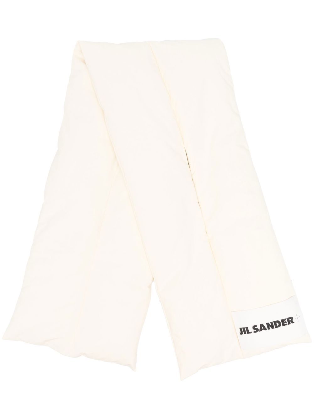 Jil Sander logo印花填充羽绒围巾 - 中性色