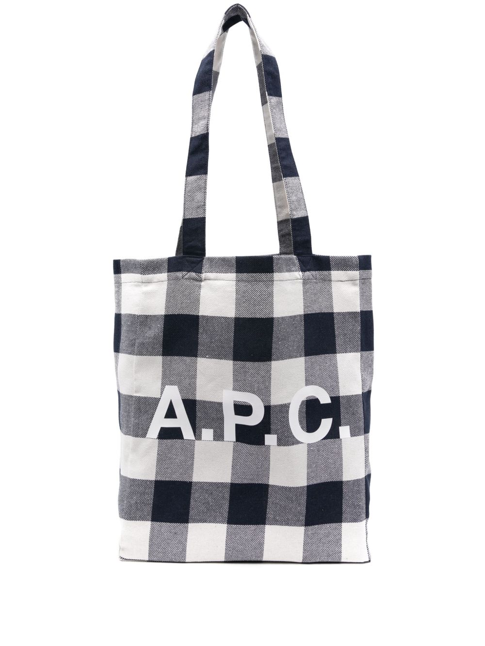 A.P.C. logo印花托特包 - 蓝色