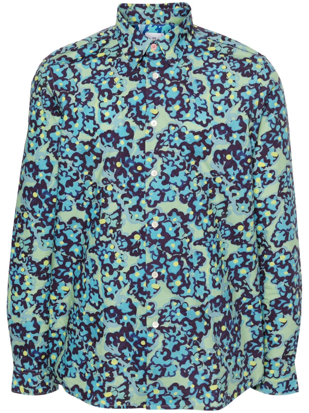 PS Paul Smith Bold Florals 衬衫 - 绿色