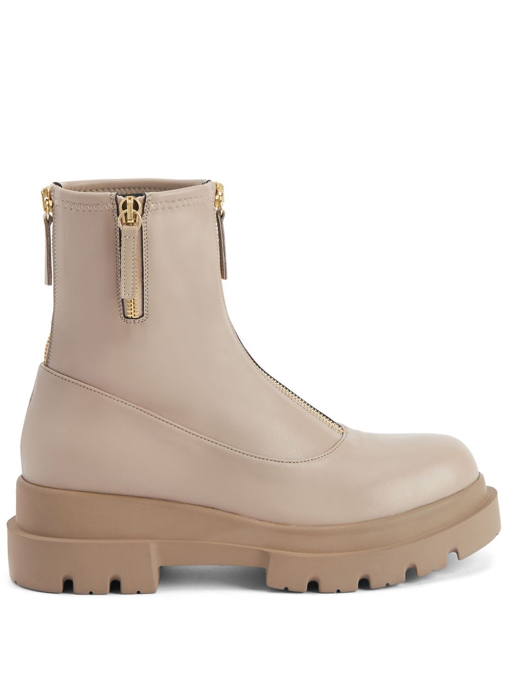Giuseppe Zanotti Avice 低跟拉链及踝靴 - 中性色