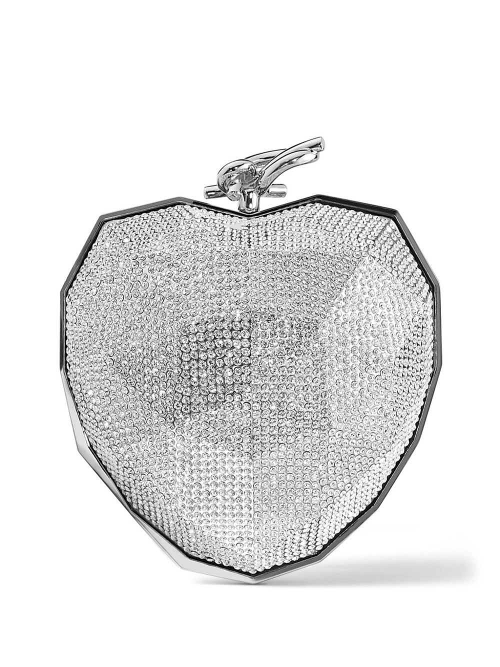 Jimmy Choo Faceted Heart 手拿包 - 银色
