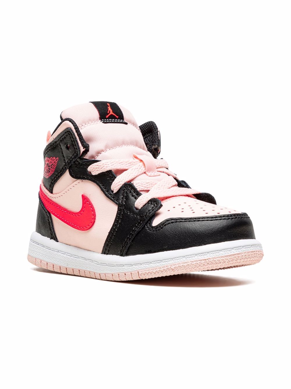 Jordan Kids Air Jordan 1 Mid 高帮运动鞋 - 黑色