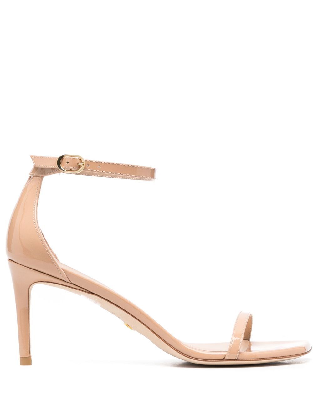 Stuart Weitzman 漆皮高跟凉鞋 - 中性色