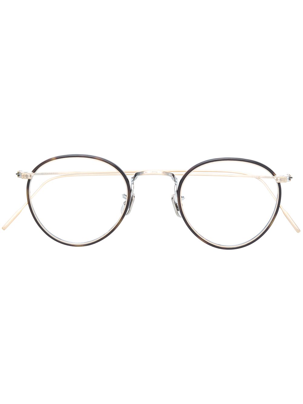 Eyevan7285 round shaped glasses - 金属色