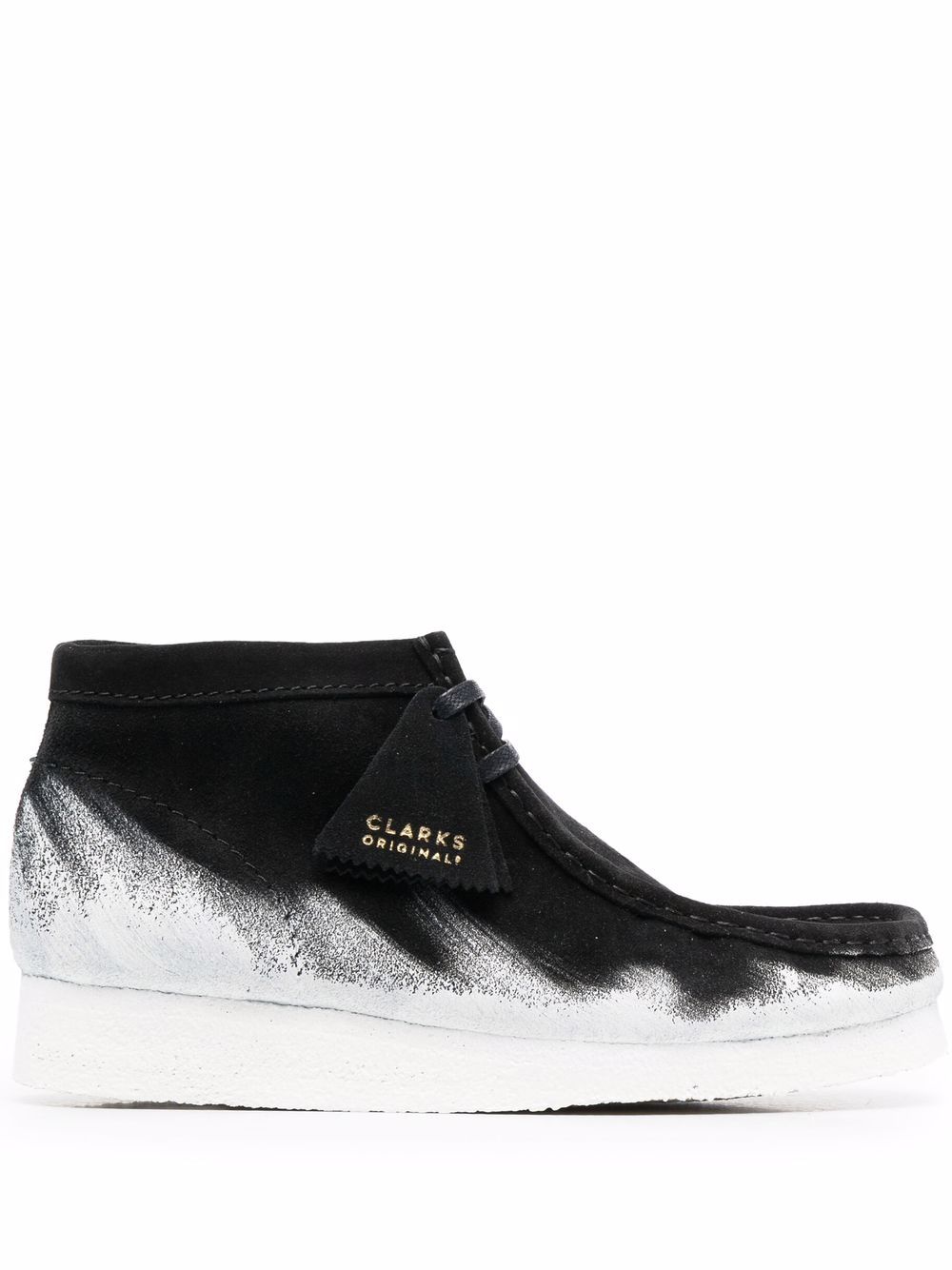 Clarks Originals Wallabee 浸染及踝靴 - 黑色