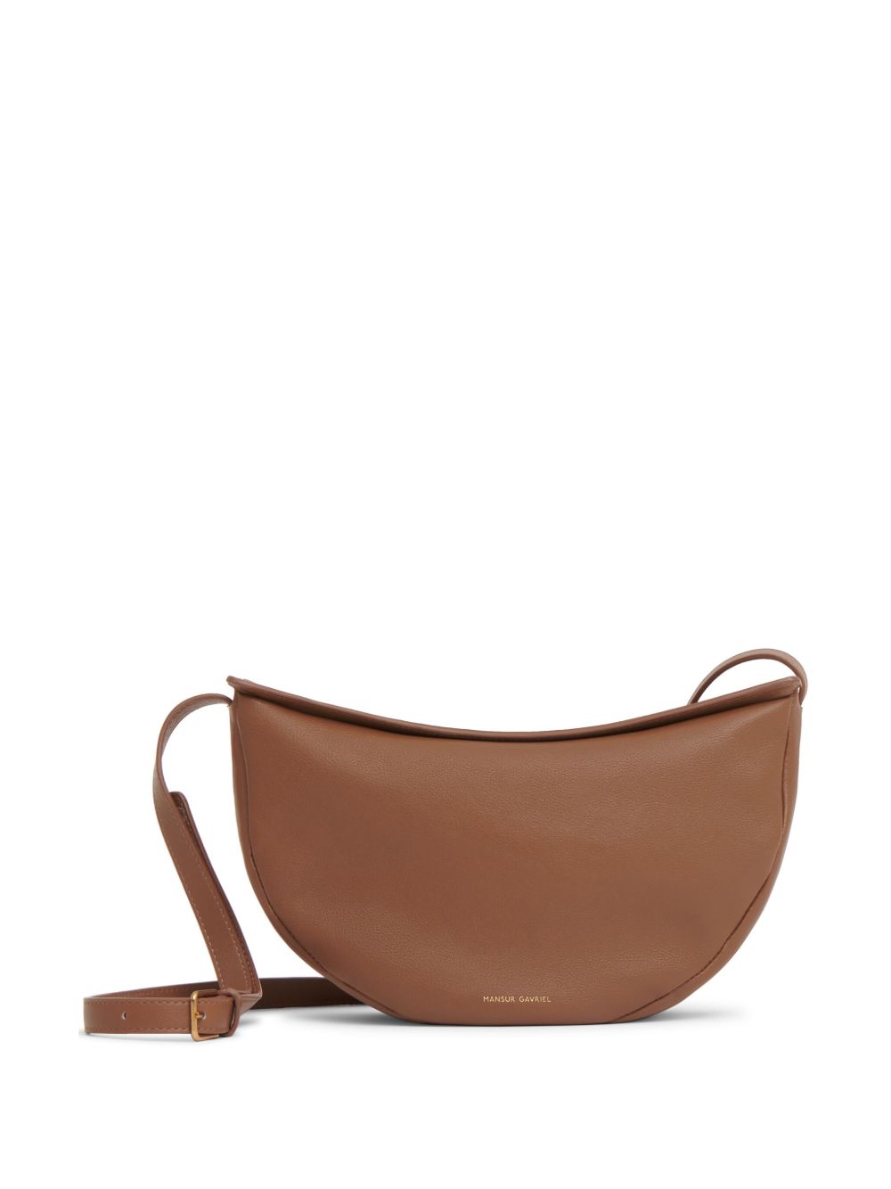 Mansur Gavriel Moon 皮质斜挎包 - 褐色