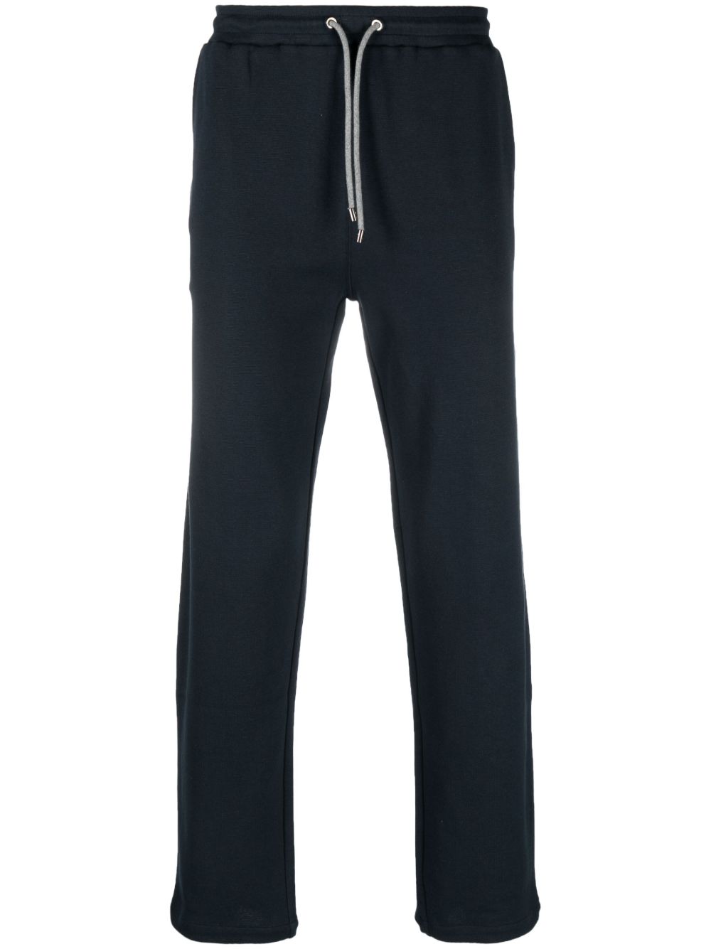 Corneliani 棉抽绳运动裤 - 蓝色