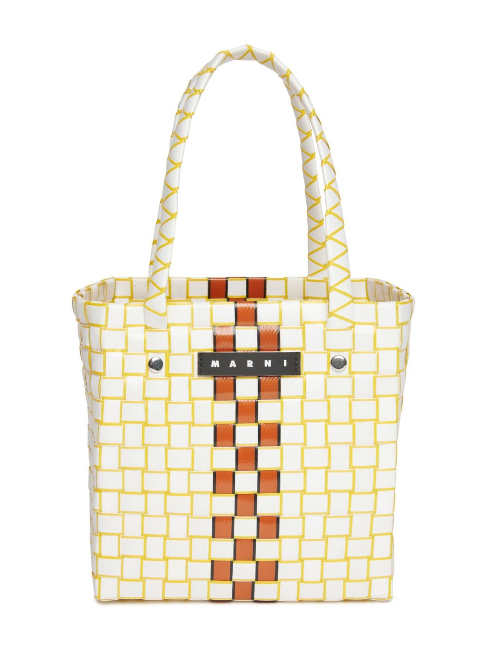 Marni Kids Braided Box 手提包 - 白色