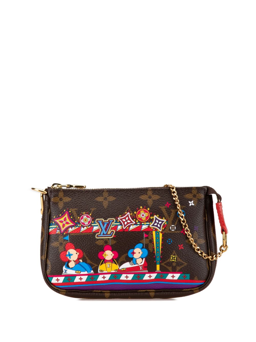 Louis Vuitton Pre-Owned Monogram Vivienne Christmas Pochette Accessoires 迷你单肩包（2020年典藏款） - 褐色