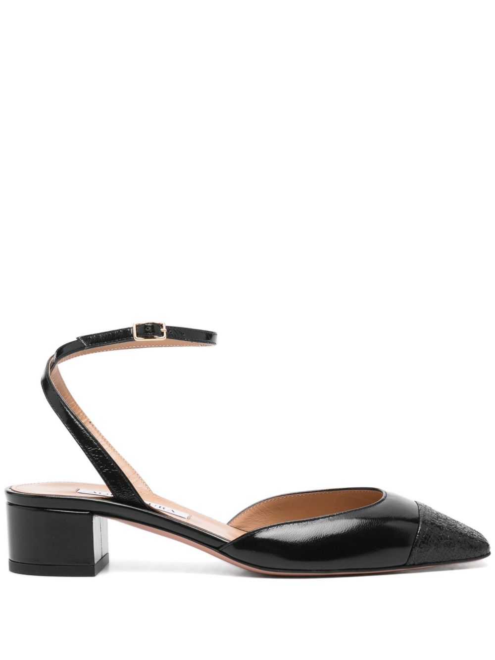 Aquazzura French Flirt 低跟穆勒鞋（3.5厘米） - 黑色