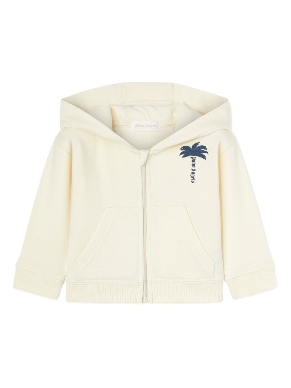 Palm Angels Kids 棕树logo印花连帽衫 - 中性色