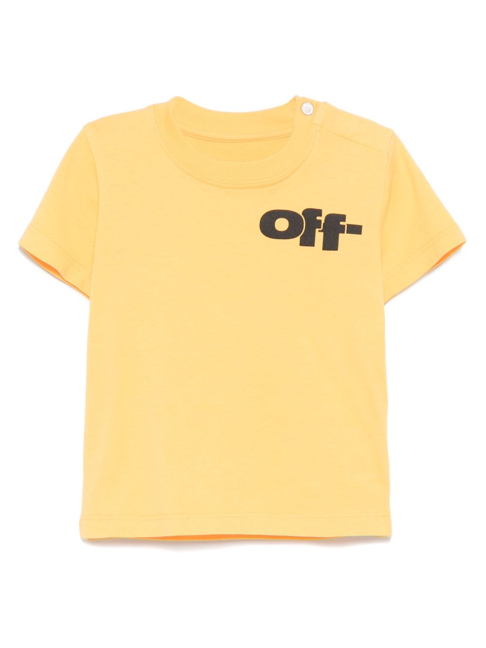 Off-White Kids logo印花T恤 - 橘色
