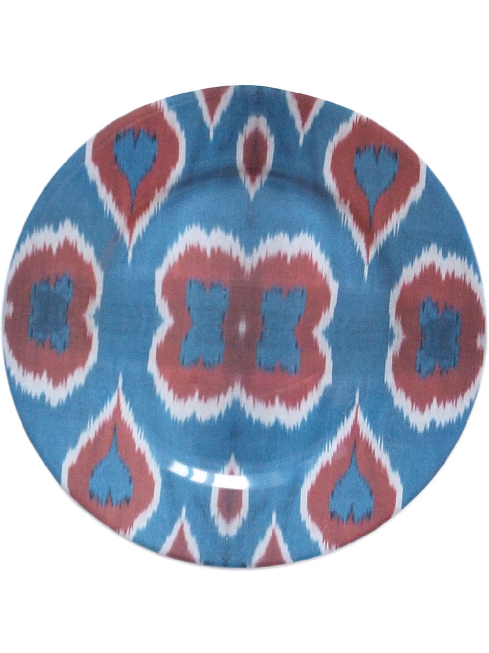 Les-Ottomans Ikat 陶瓷圆盘（19厘米） - 蓝色