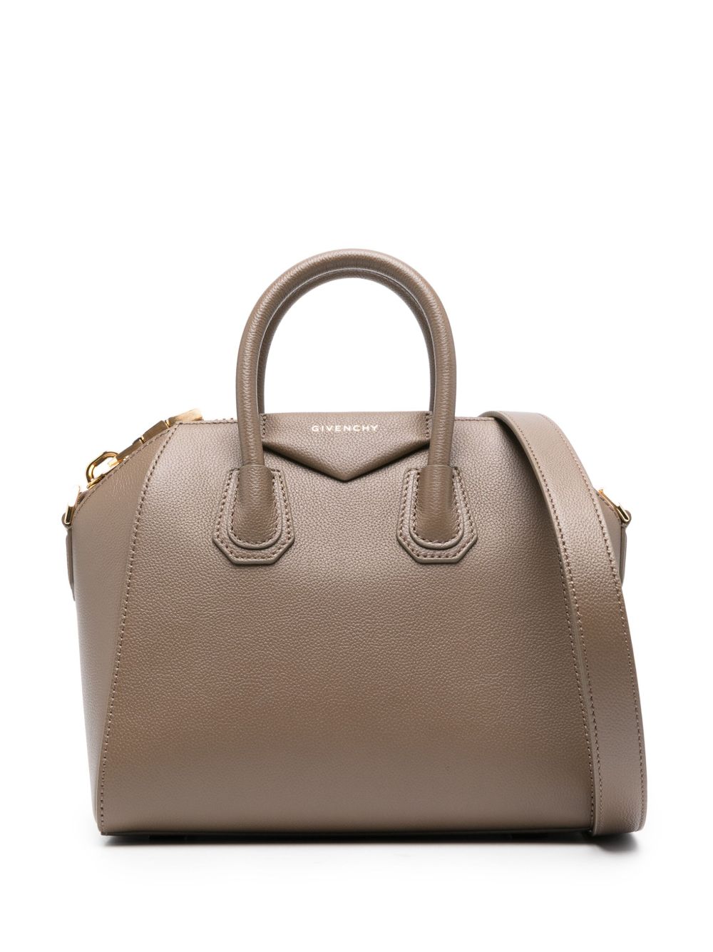 Givenchy Antigona 皮质中号手提包 - 褐色