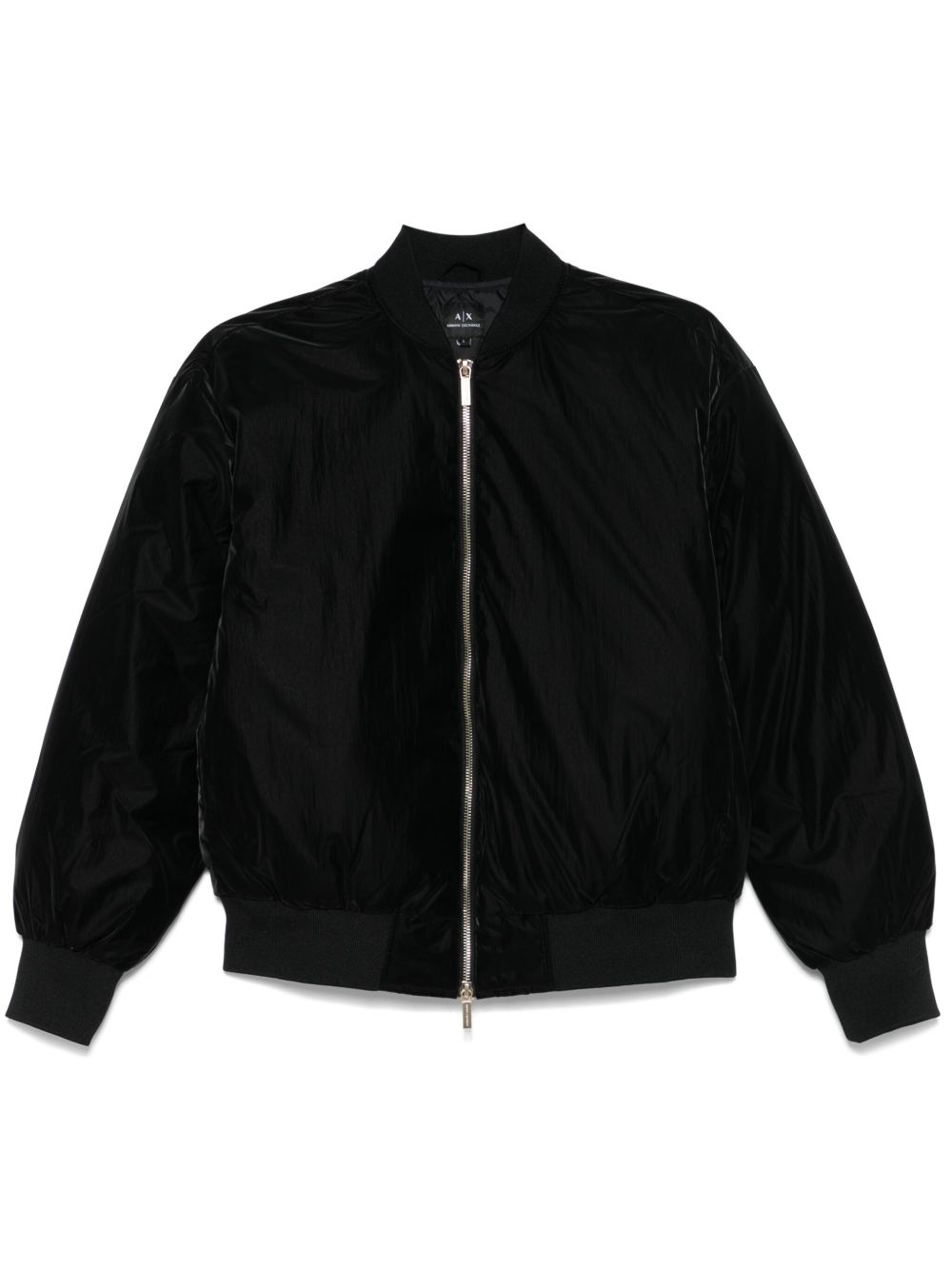 Armani Exchange 丝绒效果夹克 - 黑色