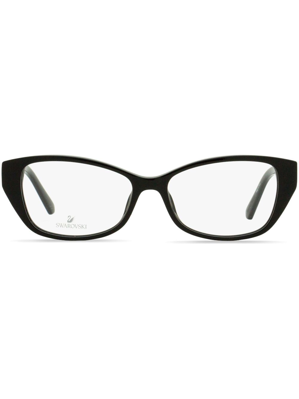Swarovski 5391长方形镜框晶饰眼镜 - 黑色
