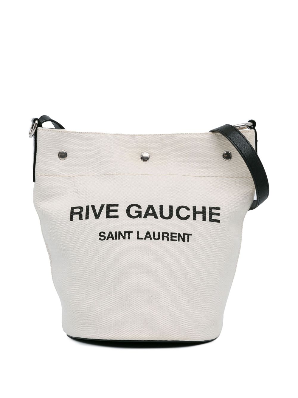 Saint Laurent Pre-Owned Canvas Rive Gauche 水桶包（2021年典藏款） - 褐色