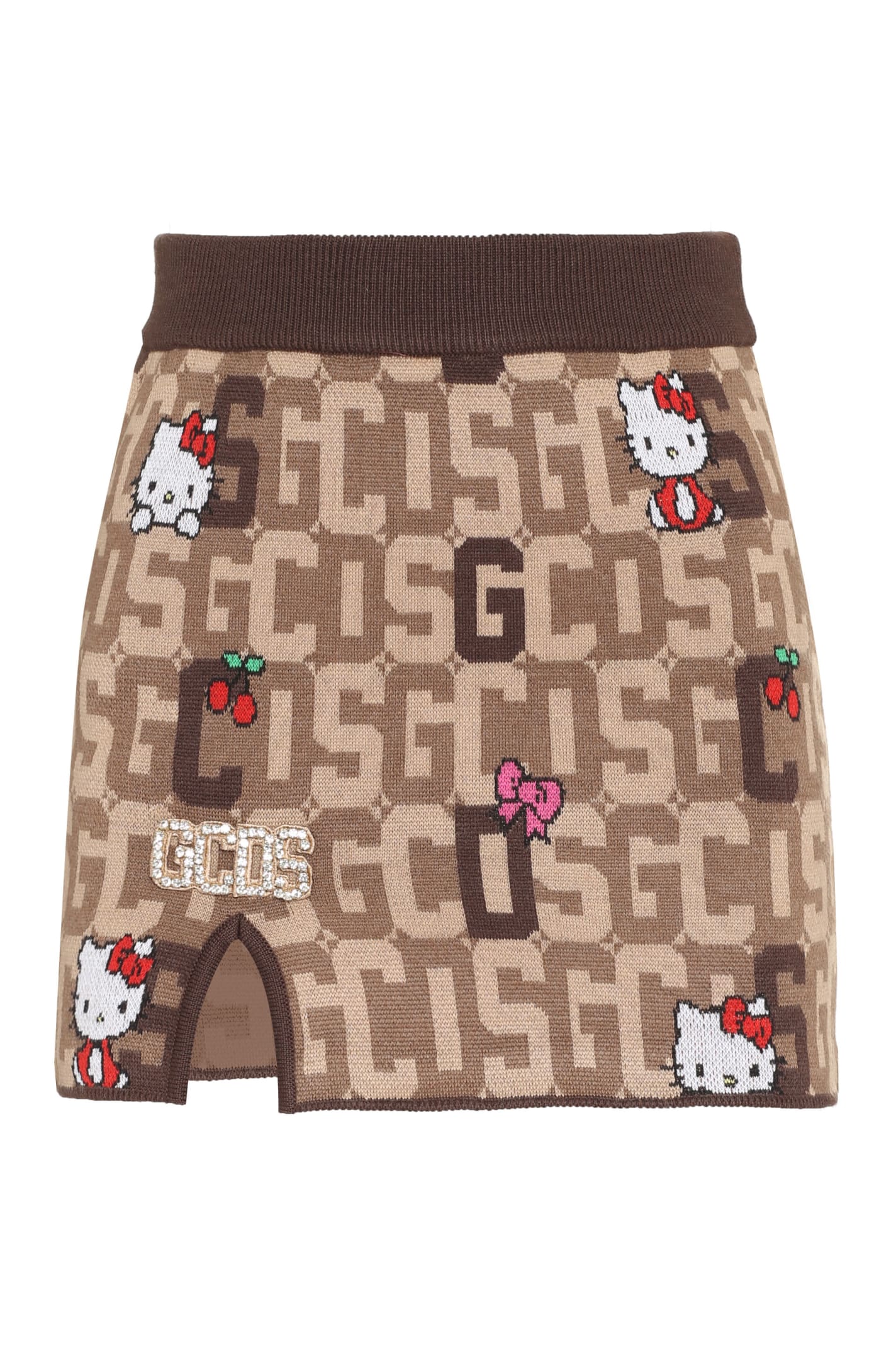 Gcds X Hello Kitty 混纺羊毛迷你裙