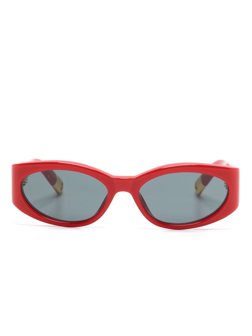 Jacquemus Les Lunettes Ovalo 椭圆形镜框太阳眼镜 - 红色