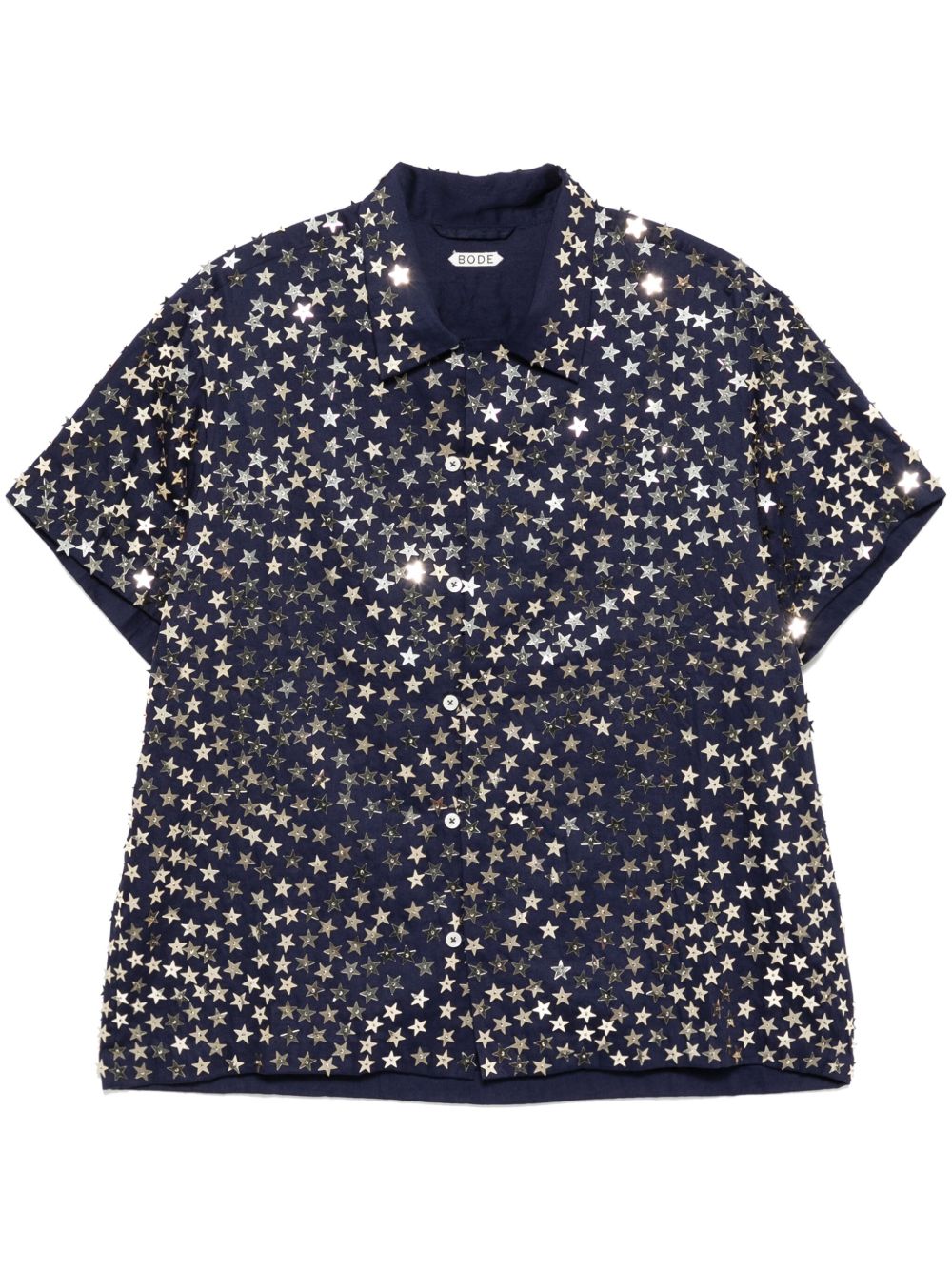 BODE Sequin Spangled 衬衫 - 蓝色