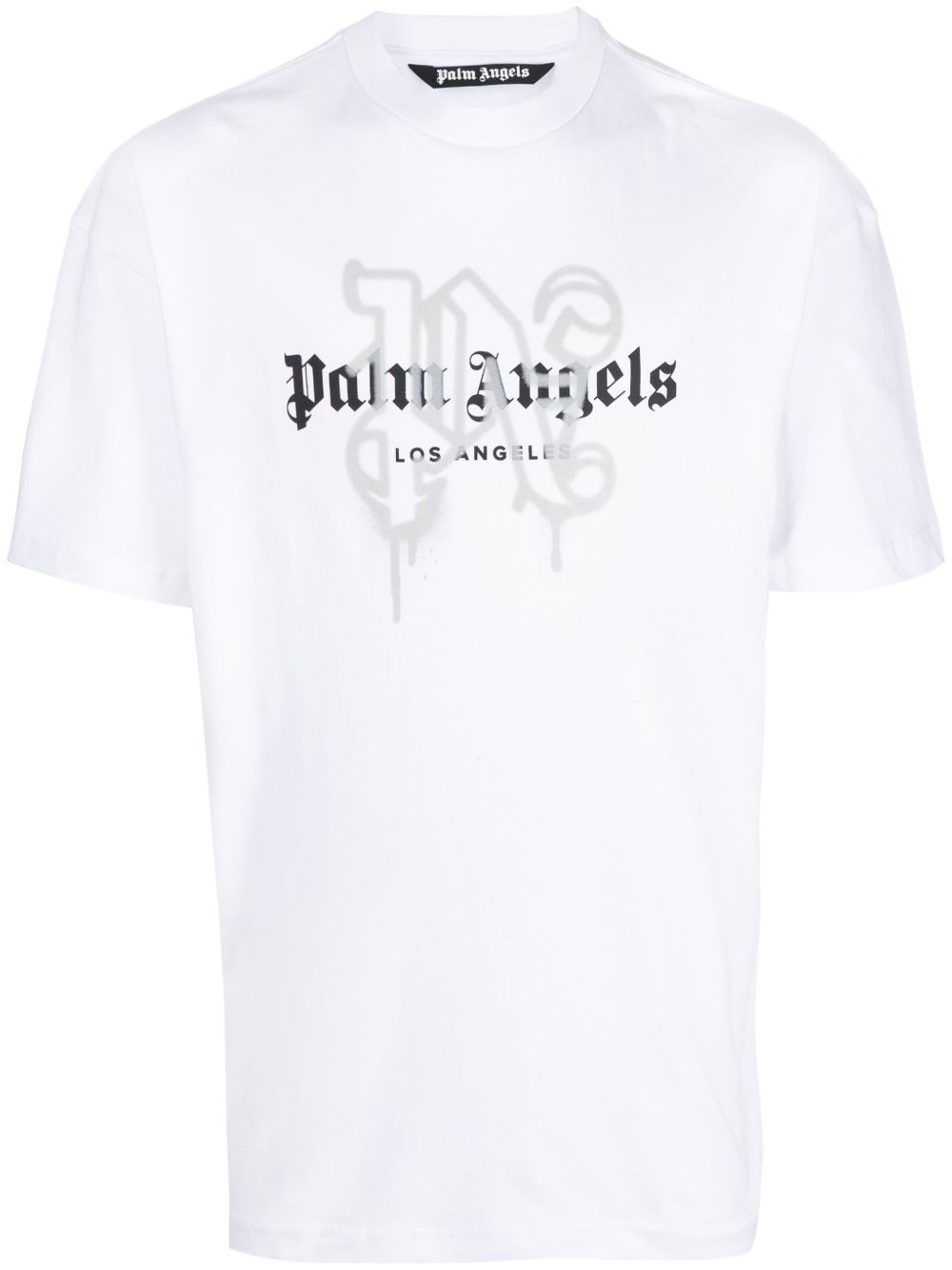 Palm Angels Los Angeles 经典logo印花T恤 - 白色
