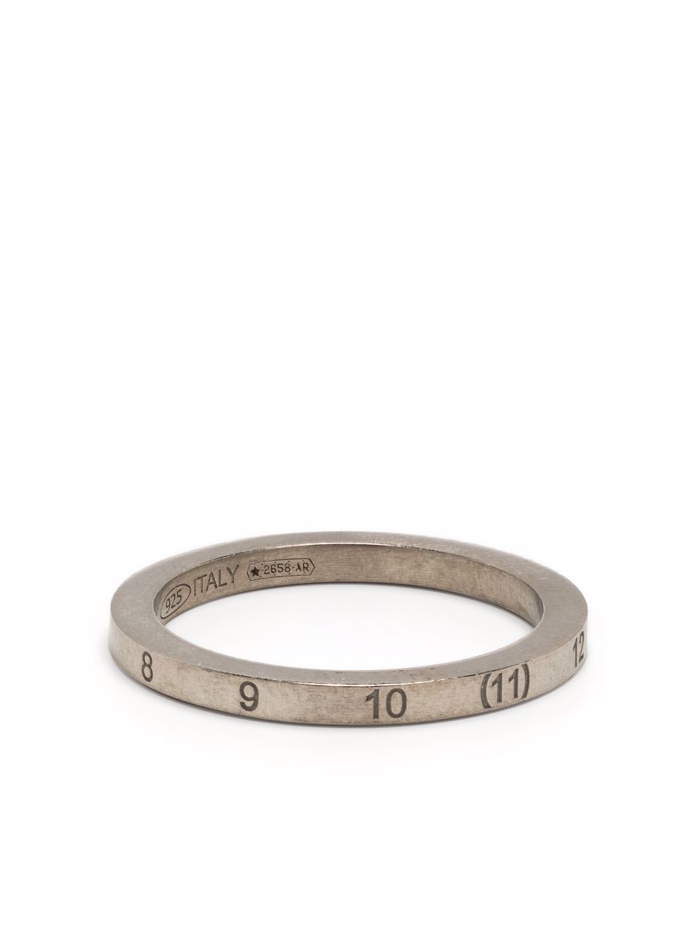 Maison Margiela 马丁·马吉拉时装屋 数字雕刻戒指 - 银色