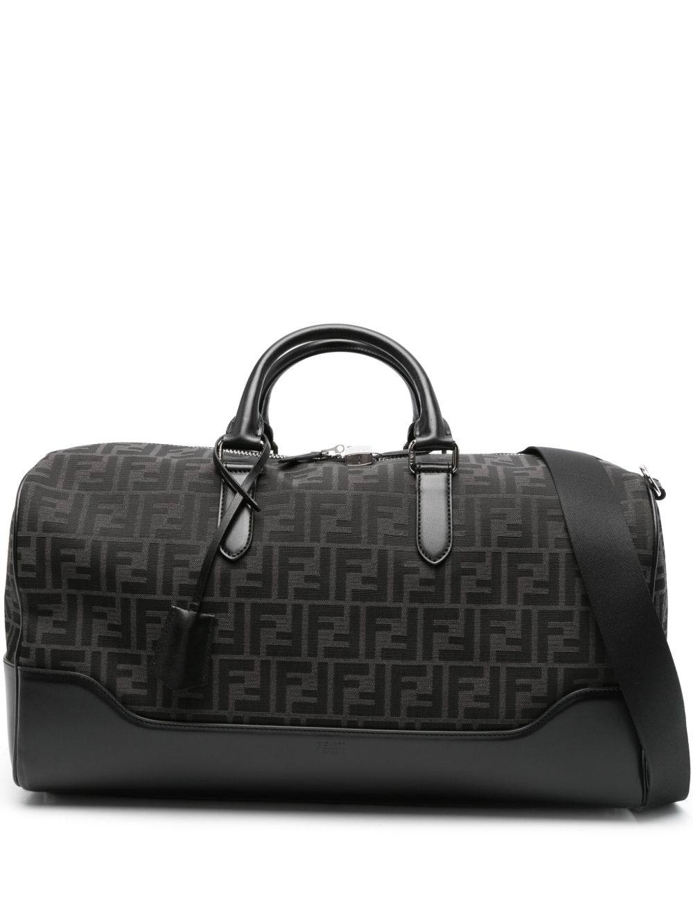 FENDI FF-logo 旅行包 - 黑色