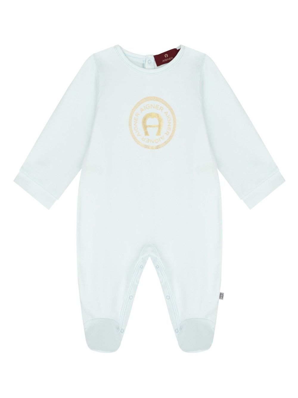 Aigner Kids logo印花睡衣 - 蓝色