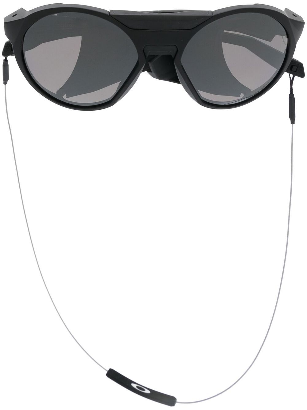 Oakley 椭圆形框太阳眼镜 - 黑色