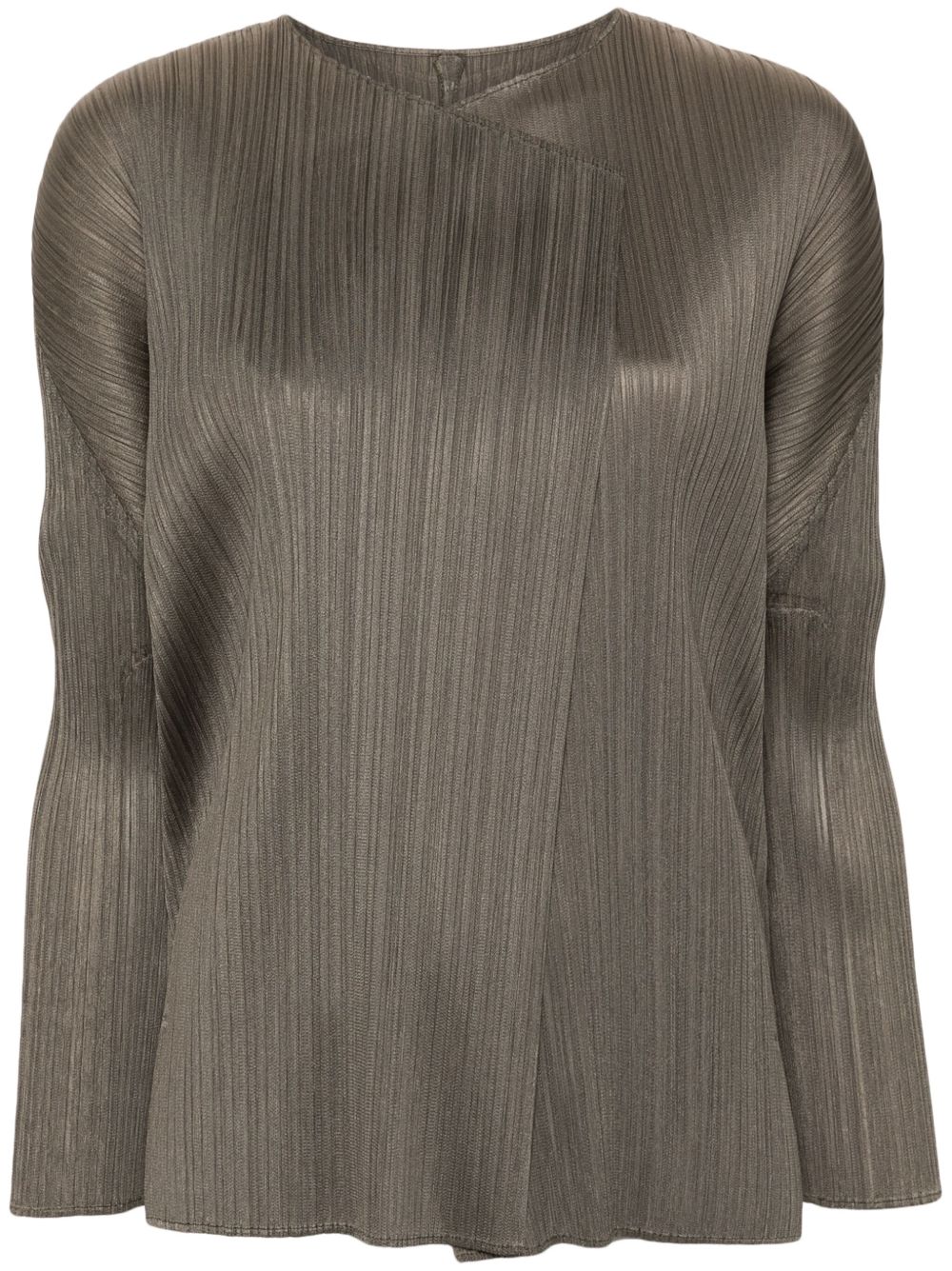 Pleats Please Issey Miyake March 细褶夹克 - 绿色