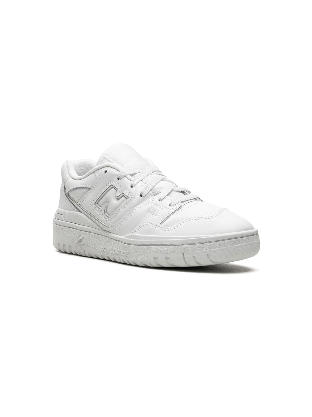 New Balance Kids 550 White/White 运动鞋 - 白色