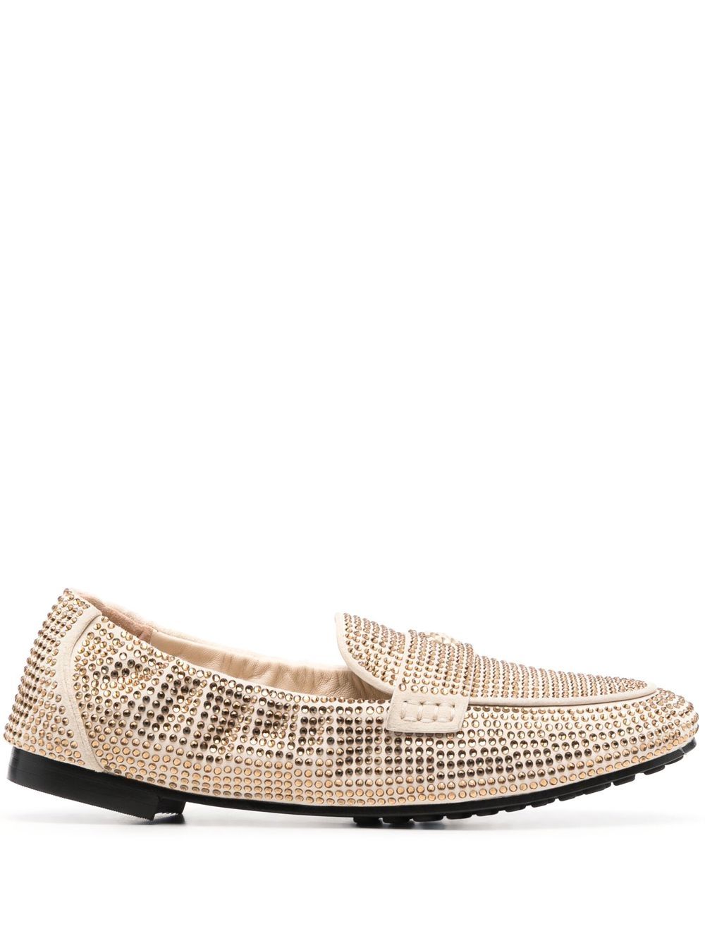 Tory Burch 晶饰镶嵌乐福鞋 - 中性色