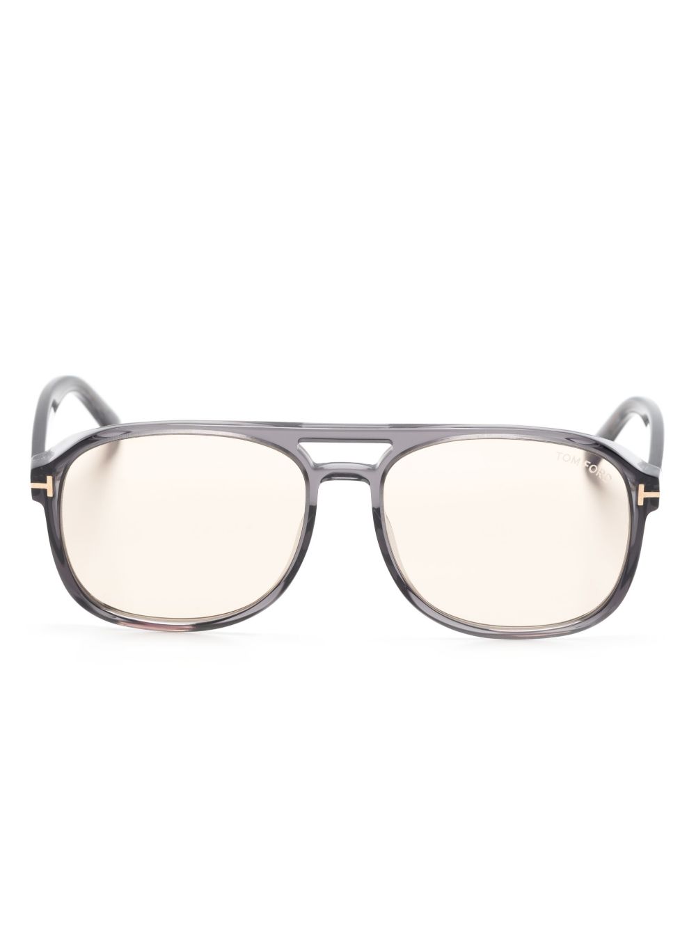 TOM FORD Eyewear 有色镜片飞行员镜框太阳眼镜 - 灰色