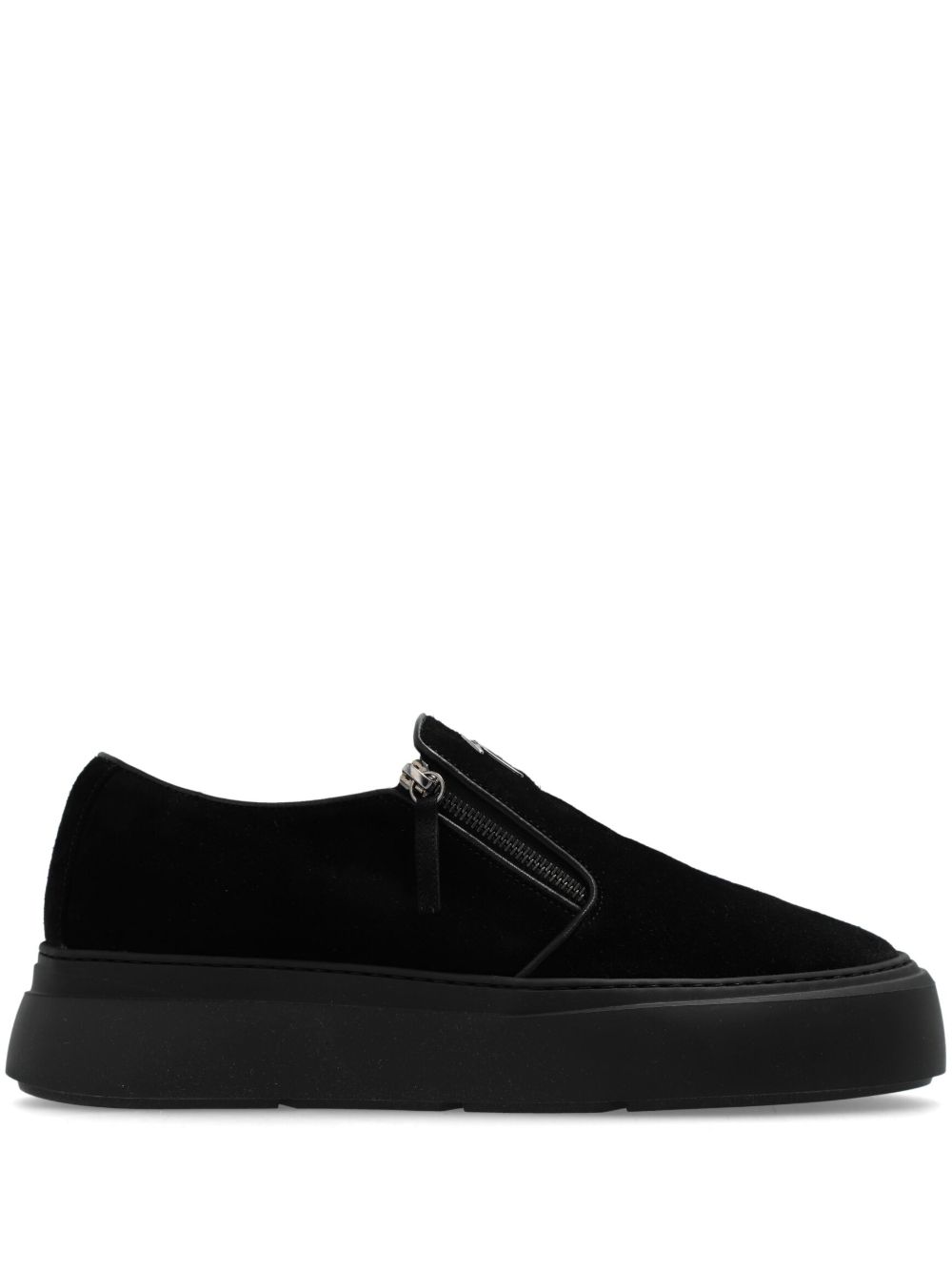 Giuseppe Zanotti logo吊牌运动鞋 - 黑色